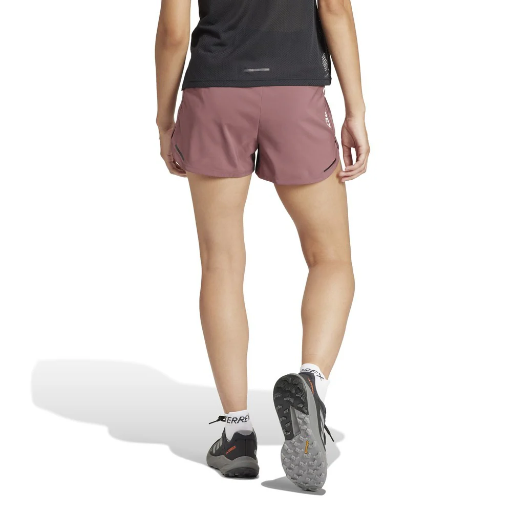 Agravic Shorts Womens - Quiet Crimson - Image 3