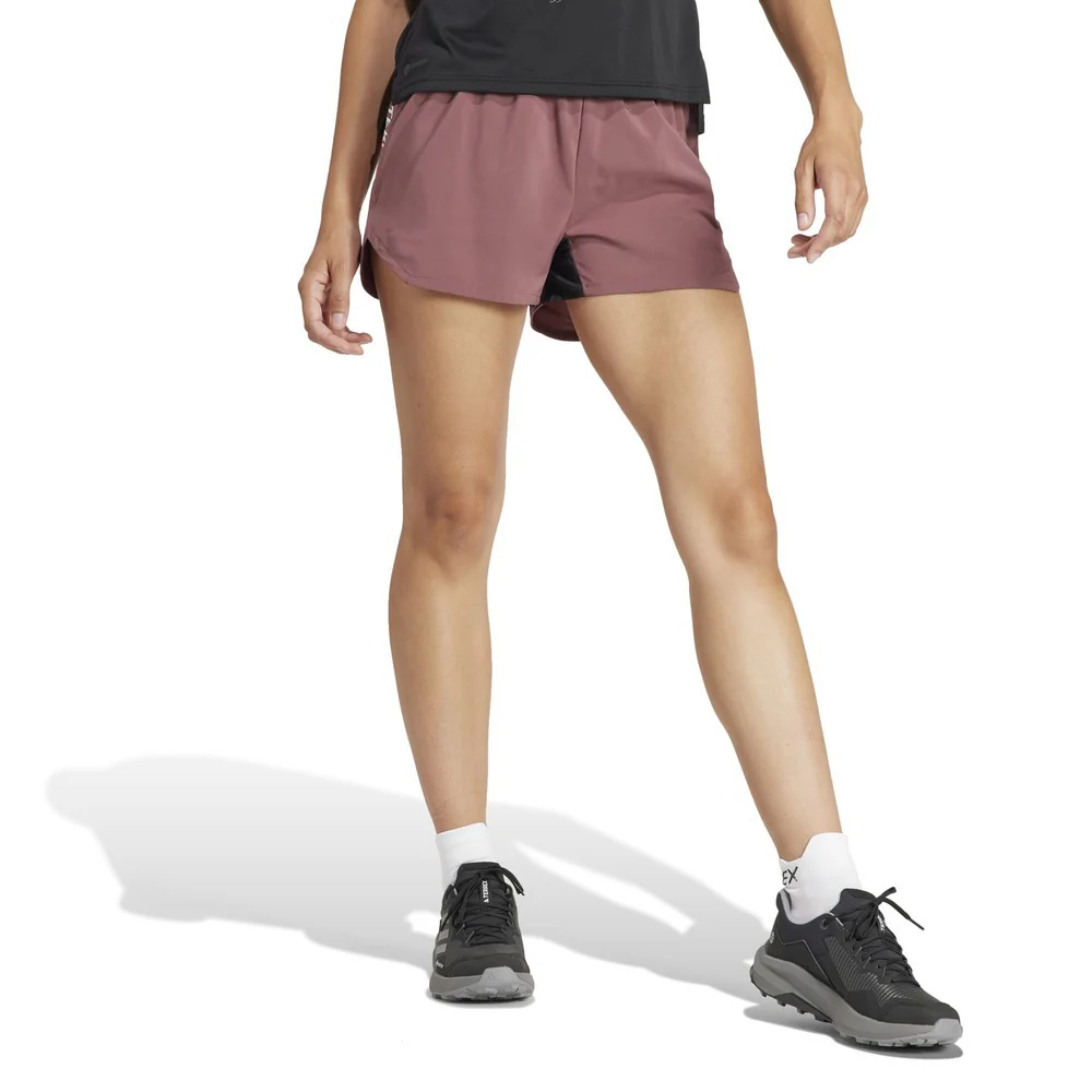Agravic Shorts Womens - Quiet Crimson - Image 4