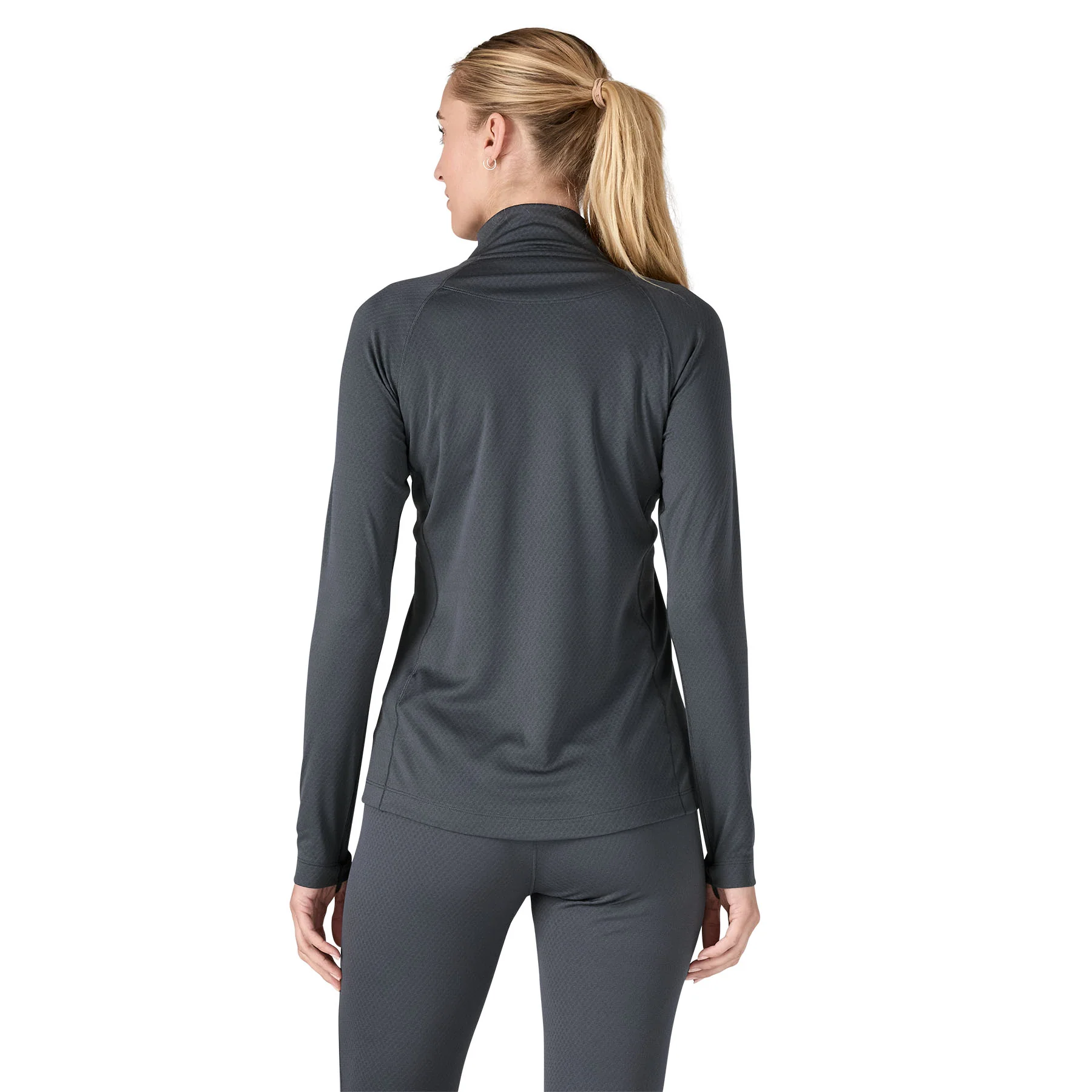 Capilene Midweight Zip Neck Womens - Smolder Blue - Image 2