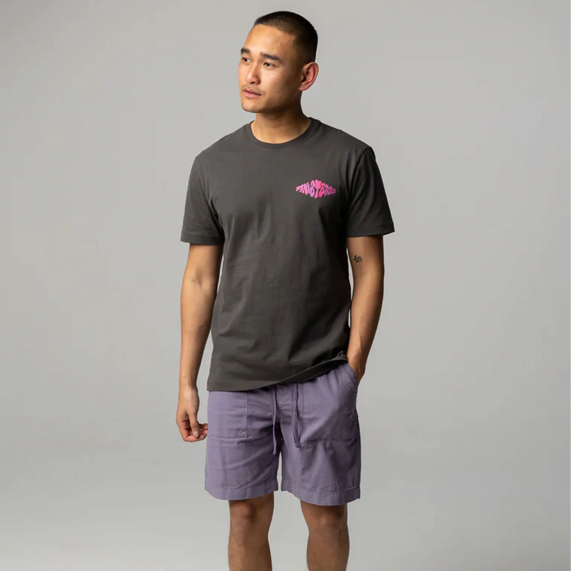 Diamond Spray Tee Mens - Raven - Image 2