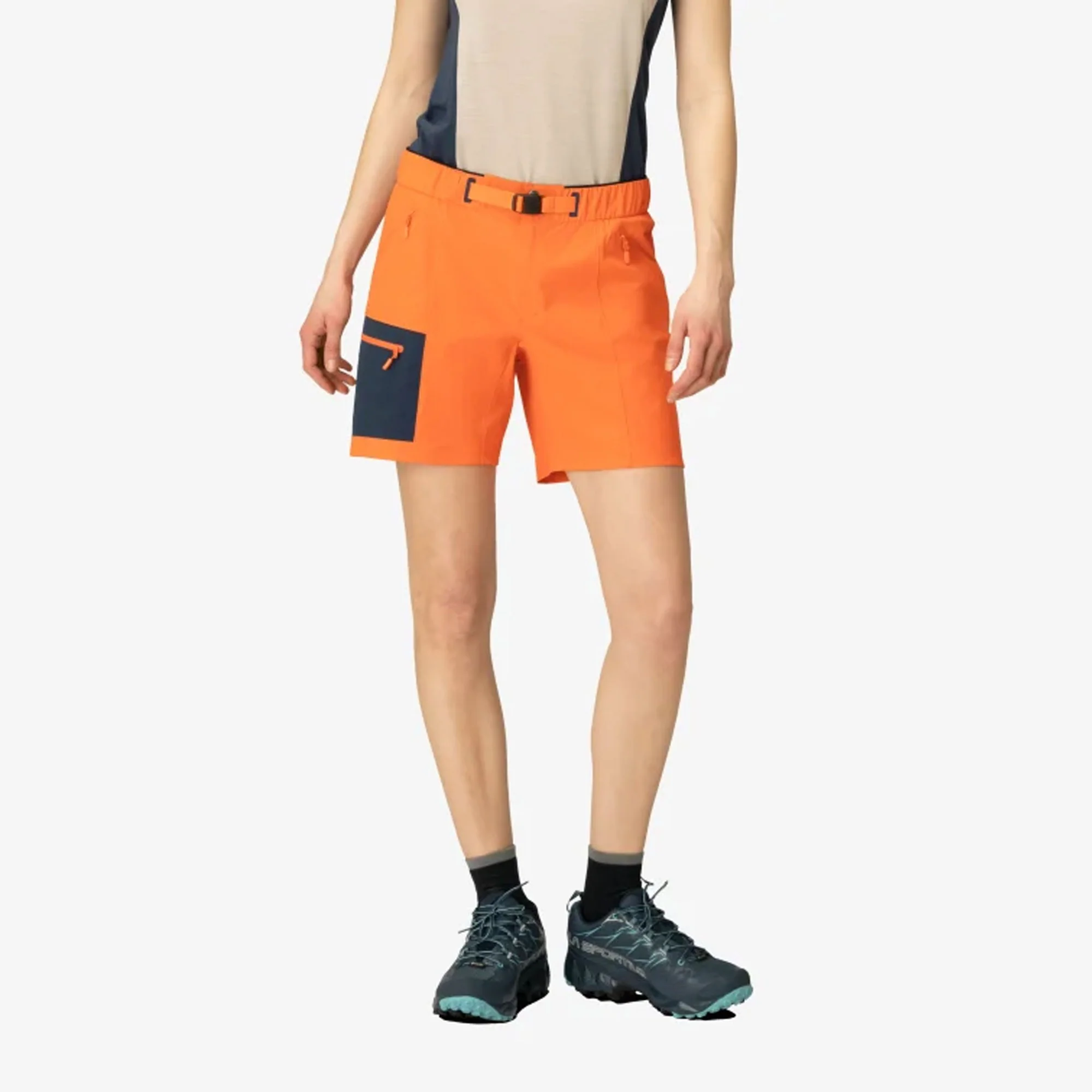Falketind Flex1 Light Shorts Womens - Orange Alert - Image 4