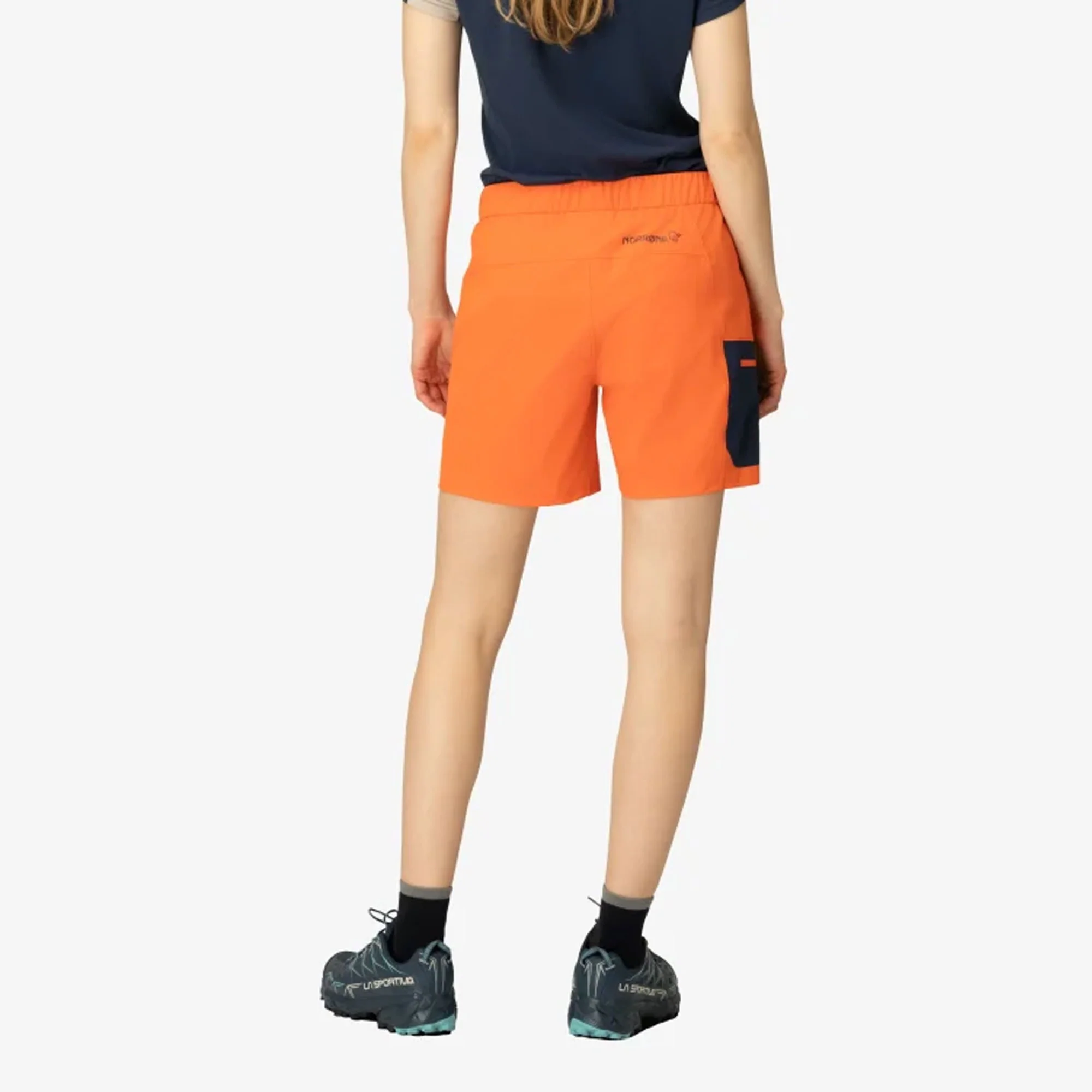 Falketind Flex1 Light Shorts Womens - Orange Alert - Image 5