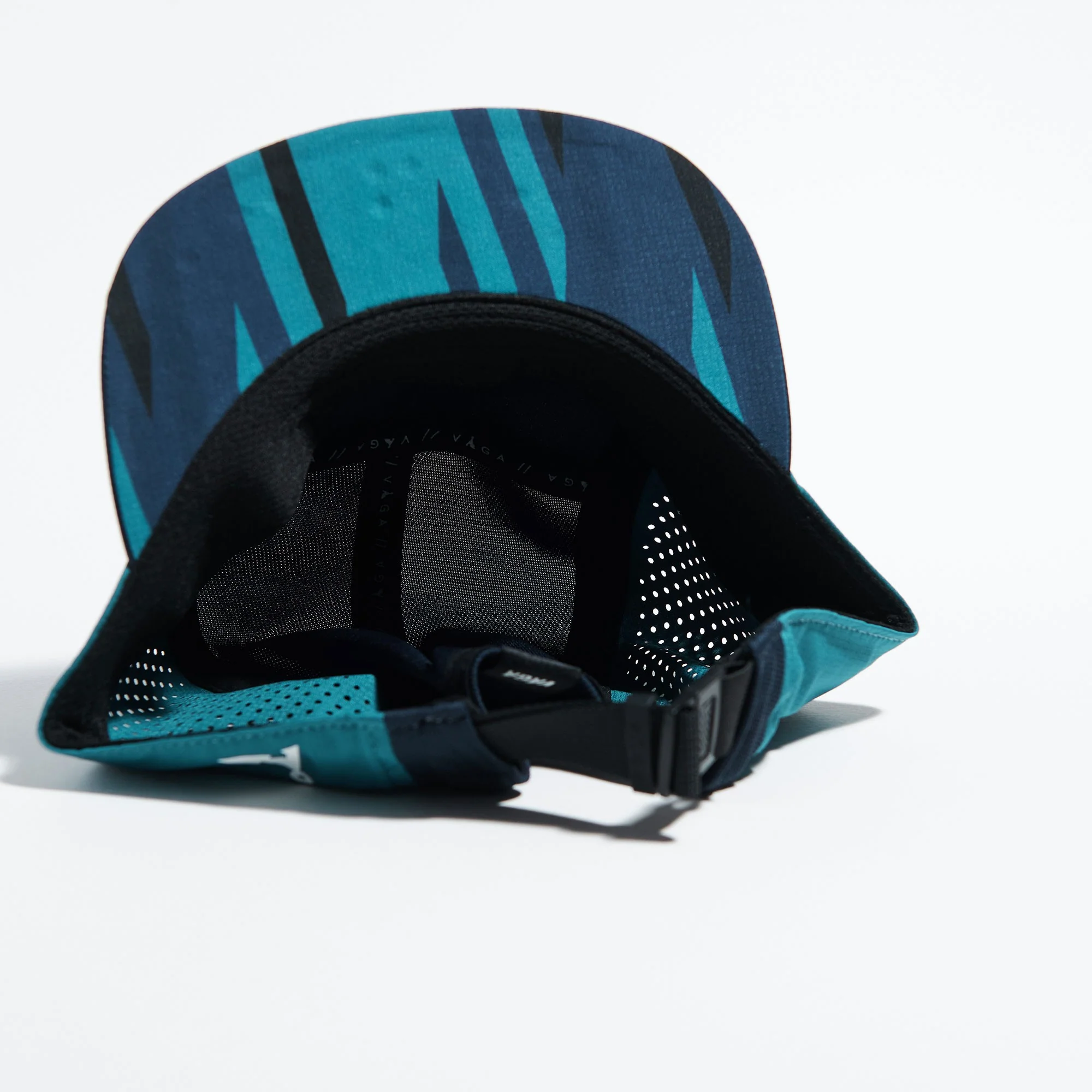 Feather Racing Cap - Teal/Navy Blue - Image 2