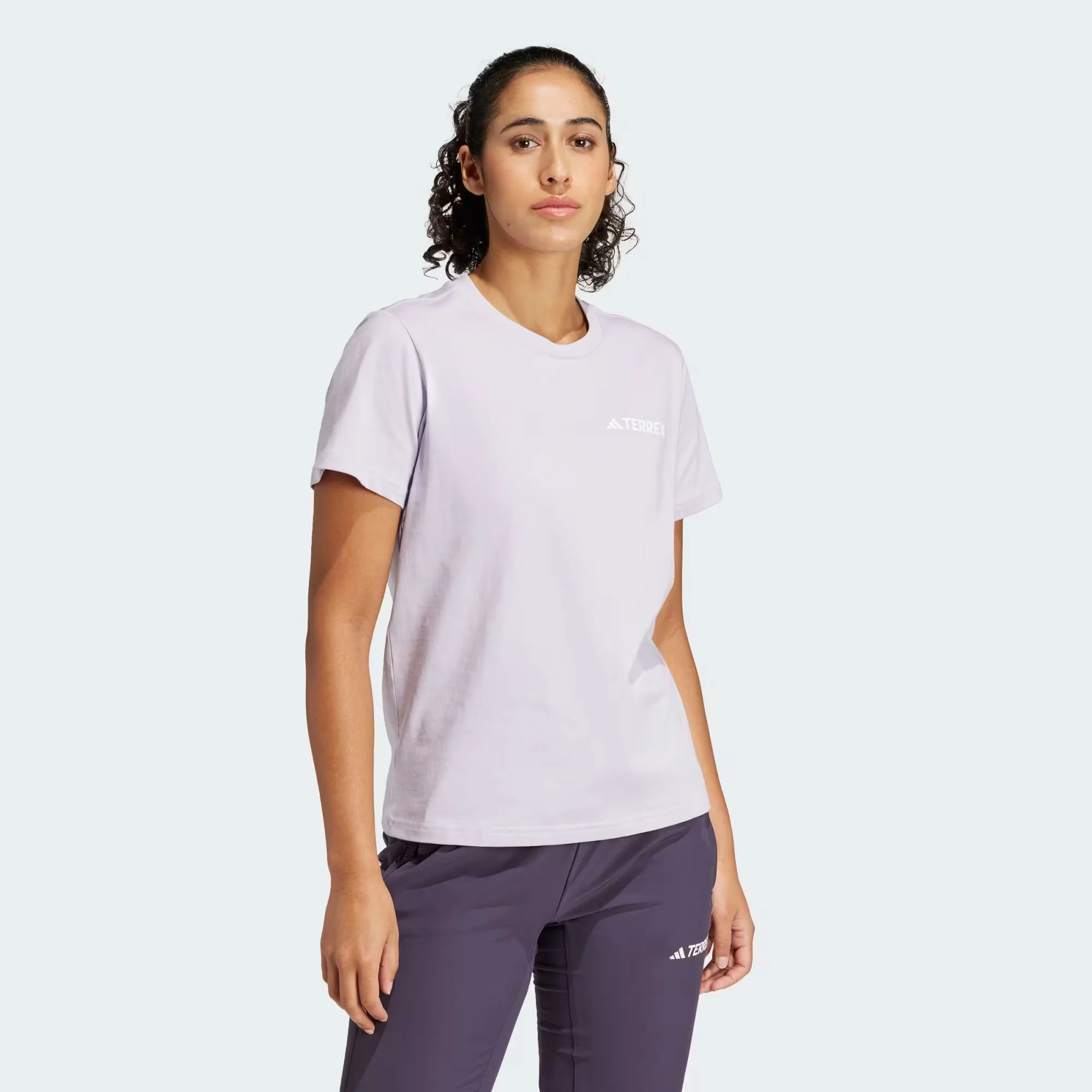 Graphic Mountain Tee Womens - Silver Dawn - Image 4