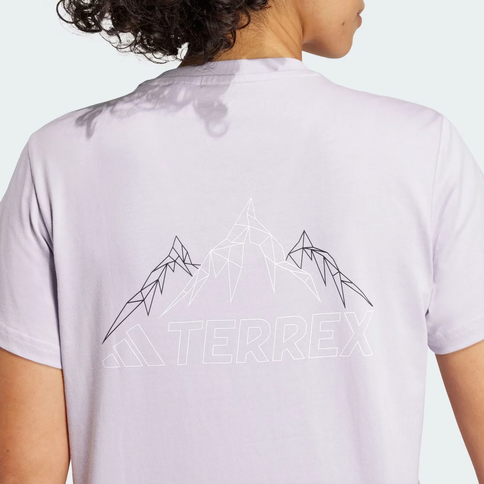 Graphic Mountain Tee Womens - Silver Dawn - Image 6