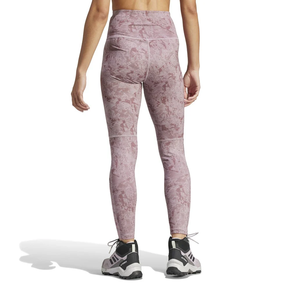 Multi All Over Print Tights Womens - Preloved Fig - Image 4