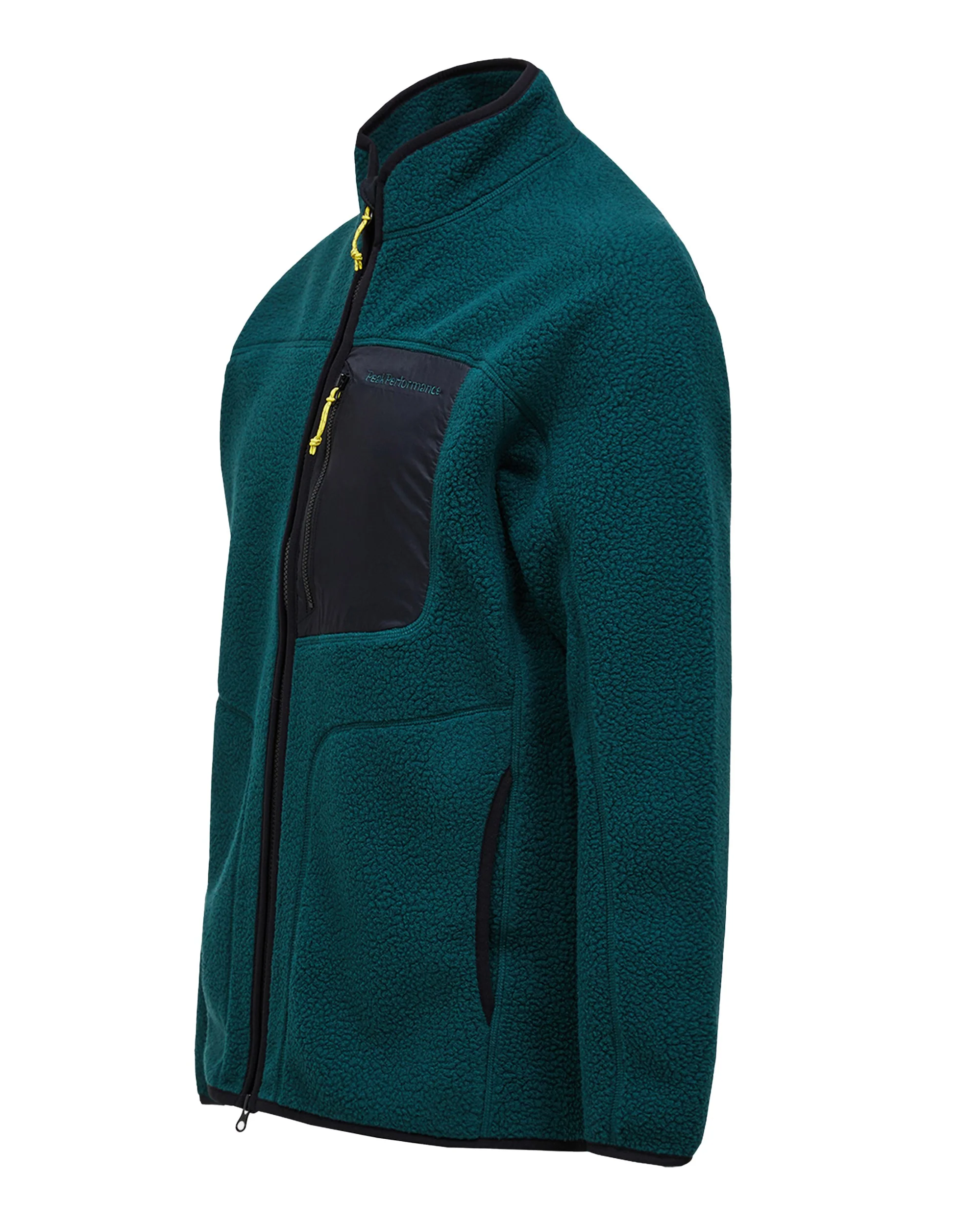 NatureRush Pile Zip Jacket Mens  - Ponderosa Pine/Black - Image 3