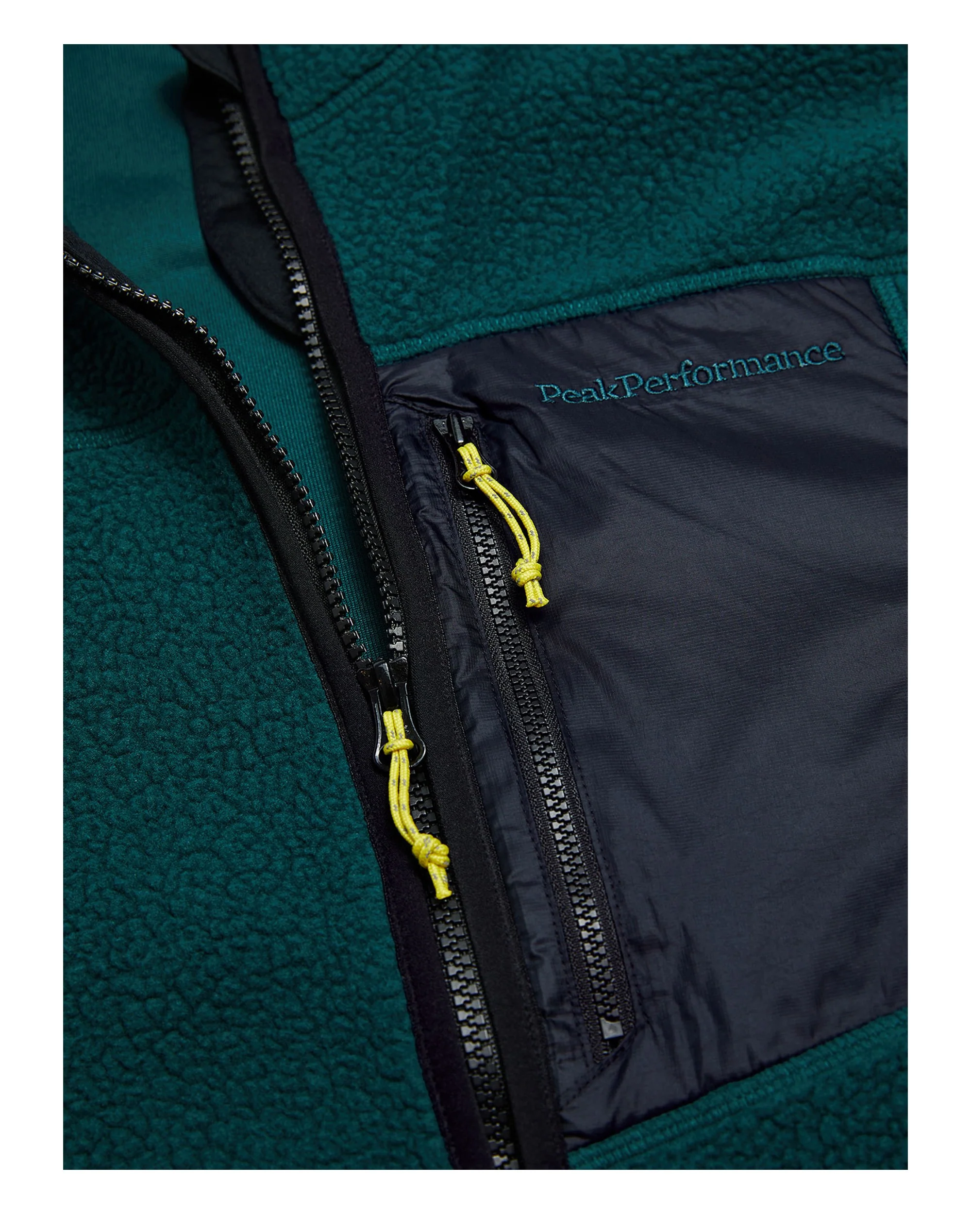 NatureRush Pile Zip Jacket Mens  - Ponderosa Pine/Black - Image 4
