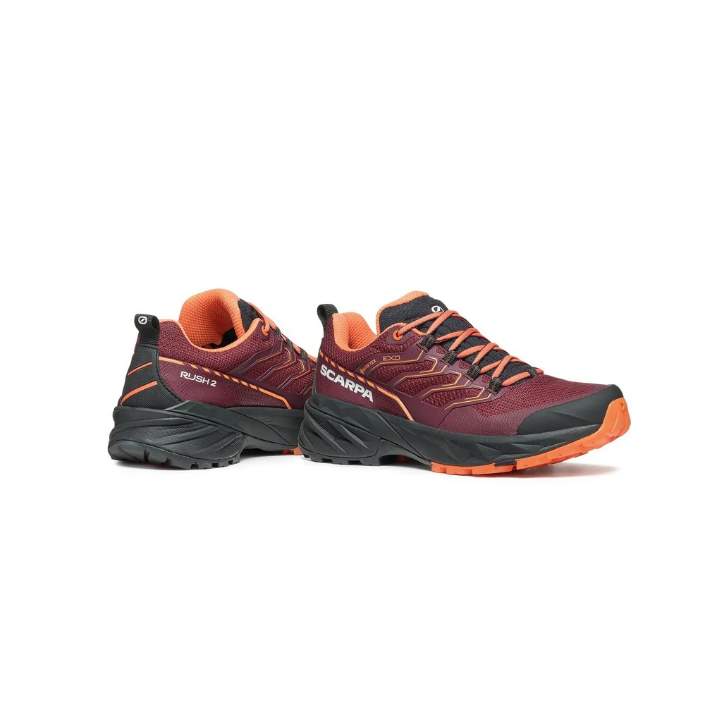 Rush 2 GTX Womens - Burgandy-Dusty Orange - Image 6