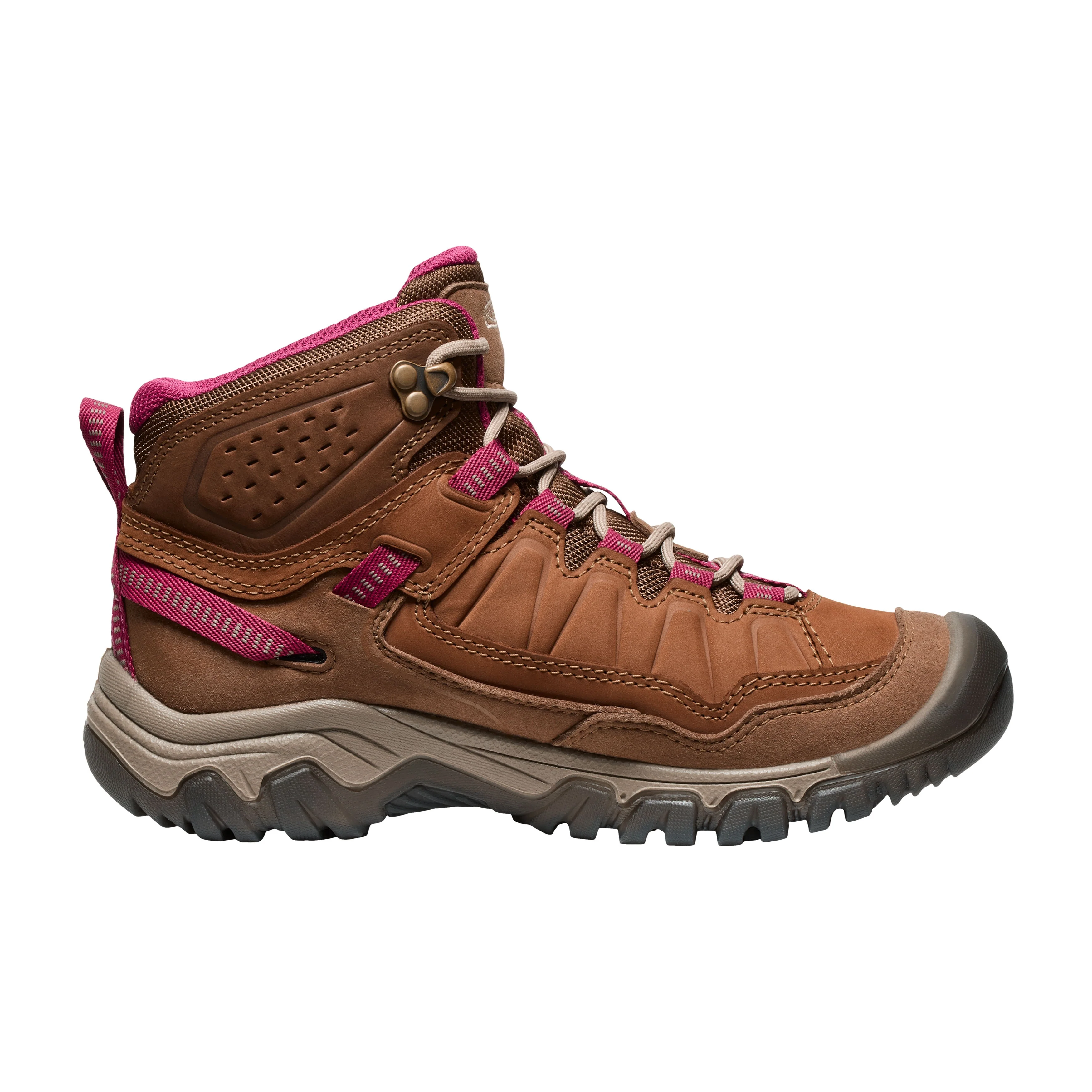 Targhee IV Mid WP Womens - Bison/Beaujolais - Image 3